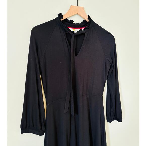 Boden Black Midi Dress Size 6 P - Picture 3 of 10